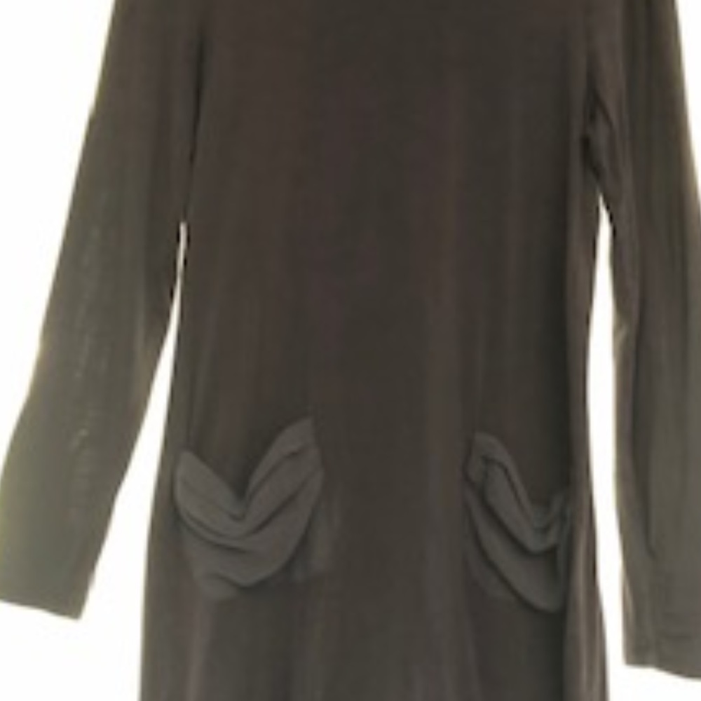 LOGO- XS Long Sleeve Tunic with Chiffon pockets
